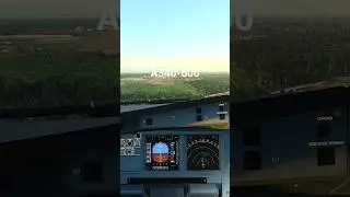 Landing A 340-600 #airbus340 #msfs2020 #fyp #flying