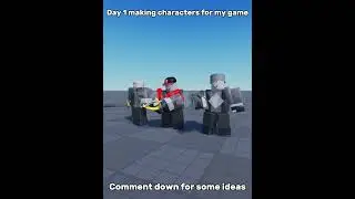 DAY 1 MAKING CHARACTERS FOR MY GAME 🔥| mafios_4 #roblox #edit #backroomsjumpstyle
