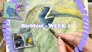 Inktober&rsquo;s NOT the only Art Challenge | Week 1 of Birbfest 🐦