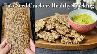 🌱 Easy Seed Crackers Recipe | Healthy, Crunchy & So Addictive!