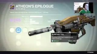 Destiny VoG Raid Gear Legendary Auto Rifle Atheon's Epilogue