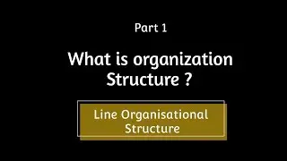 what is organizational structure|| what is line Organizational Structure#linestructure #organization