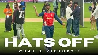 Bangalore Bashers celebrating their Victory after Defeating Haryanvi Hunters..