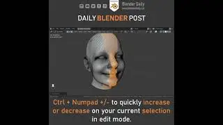 How to increase/decrease selections in Edit Mode (Blender)