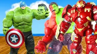 Hulkbuster Vs Hulk Avengers Superhero Top 10 Action Scene Figure Stopmotion #lollipop