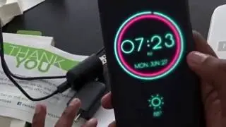 HTC 10 ICE VIEW case and rapid charger unbox