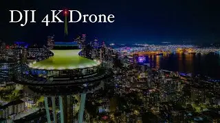 4K - Drone | The Space Needle at Night | Seattle, Washington