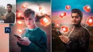 Calop Inspired 3D Likes Social Media Photo Editing in Photoshop cc | How to Edit Like @Calop