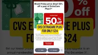 Black Friday just got better: ExtraCare Plus is only $24 + $10 monthly rewards! 💰 #video #cvs