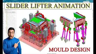 MOULD ANIMATION | INJECTION MOULD DESIGN LIFTER SLIDER ANIMATION | MOULD DESIGN TUTORIAL #cimdesign
