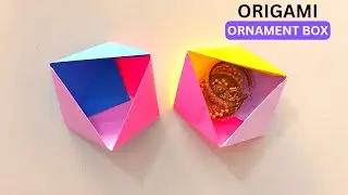 Origami ornament paper box | How to make easy paper modular box #shorts #craftboat