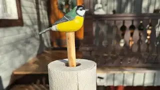 Wooden Napkin Holder with Bird | Handcrafted Wood Carving #woodscraft #woodcarving