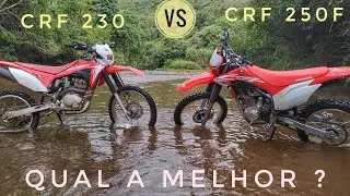 CRF 250F VS CRF 230 - COMPARATIVO NA TRILHA ! MMS329