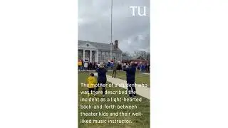 Hundreds rally in Catskill in support of high school principal, music teacher