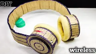 How to make wireless headphone || Rechargeable || d i y wireless headphone || Portable.....