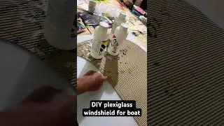 DIY plexiglass windshield for boat how to make #boatrepair #boatrestoration