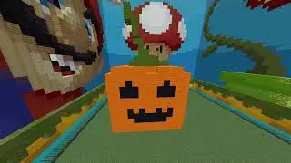 Постройка светильника Джека в Билд батле \ Building a Jack-O-Lantern in Build Battle