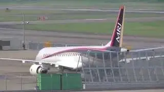MRJ試作1号機(JA21MJ)地上試験・名古屋2015.08.02.PM
