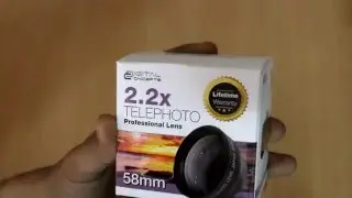 2.2x TELEPHOTO Professional Lens 58mm Unpacking
