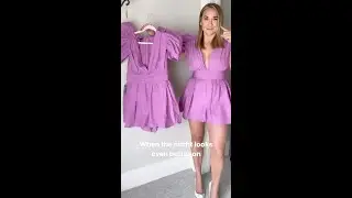 Express Romper Try-On