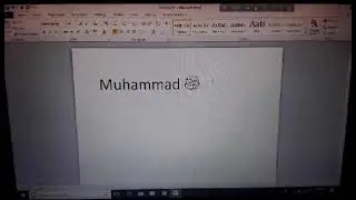 How to write Muhammad (sw) in Arabic in ms office word || Bangla