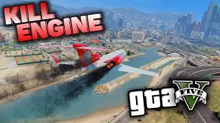 КРУШЕНИЕ САМОЛЕТА МОД GTA 5 / КАК УСТАНОВИТЬ / УСТАНОВКА И ОБЗОР МОДА KILL THAT ENGINE ГТА 5 МОДЫ
