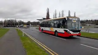 Alexander Dennis Enviro 200 MMC YX18KNN Falcon Buses on Route 436 to Woking Station