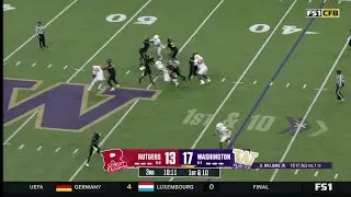 Demond Williams Jr. FIRES DOWNFIELD to Denzel Boston for the TD vs. Rutgers | Washington Football