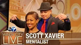 Mentalist Scott Xavier hypnotizes WCL's Val Warner