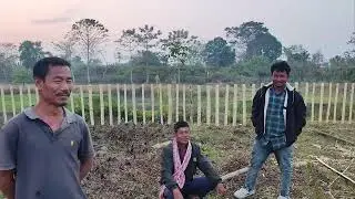 Construction of the setting in progress for the upcoming Mising feature film M&iacute;long