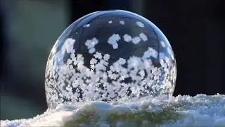 Frozen bubbles -35 celsius