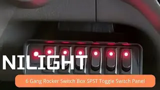 🔧⚡ Nilight 6 Gang Rocker Switch Box Review | Clean Power Control for 12V / 24V Vehicles