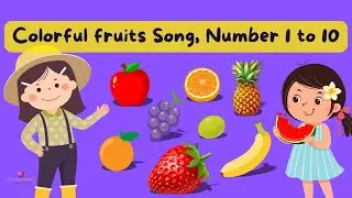 Colorful Fruits Song, Number 1 - 10 | BooBooABC | Learn Counting & Colors for Kids