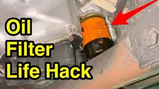 Easy trick: how to remove engine oil filter without making a mess