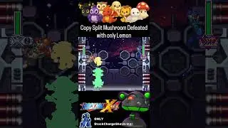 Copy Split Mushroom Defeated with only Lemon shot #megamanx4 #rockmanx4 #nodamage