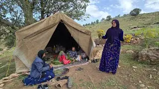 🏕️❄️ Nomadic migration of Kulthum and Bazegasht | Journey to the land of cold 🏔️