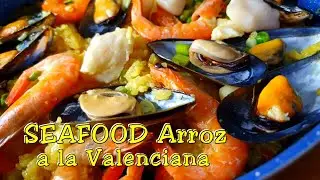 Filipino Style Paella ~Seafood Arroz a la Valenciana