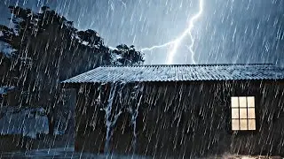 Fall Asleep FAST Tonight 😴 Heavy Rain & Loud Thunder on Tin Roof #45