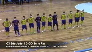 CS S&atilde;o Jo&atilde;o 1-0 GD Beira-Ria (Seniores, Fase Subida CN III Divis&atilde;o FPF)