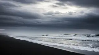 Healing Ocean Soundscape | Dark Screen for Peaceful Sleep and Healing with Soft Night Sea Sounds