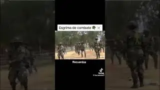 esgrima de combate entrenamiento Militar en el ej&eacute;rcito #ffaa #bolivia #soldados #militar #military