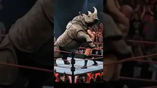 When the Beast Refused to Lose   Humanity Shocked 😱 #wwe #rhinofight#shorts#USA#viral#trendingshos