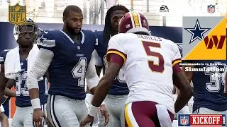 Madden 26 Game Play Deebo Samuel Commanders vs Dallas Cowboys WEEK 7 2025 Full Simulation PS5 PRO