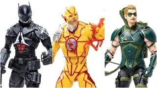 A LOOK AT: DC Multiverse Gaming Green Arrow, Reverse Flash, Arkham Knight by McFarlane Toys REVEAL