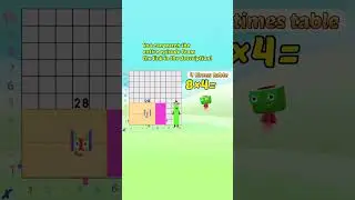 Four Times Table Song｜Numberblocks #shorts