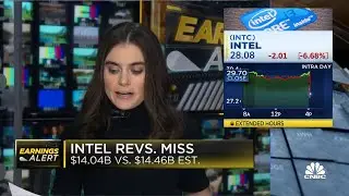 Intel shares drop sharply after posting Q4 miss, weak outlook