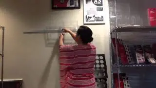 How to set up a Deflecto Lit Loc Wall Display System
