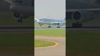 Qatar airways Boeing 787-9 landing in Lagos airport. Follow Aircraft Spotting Nigeria For More.