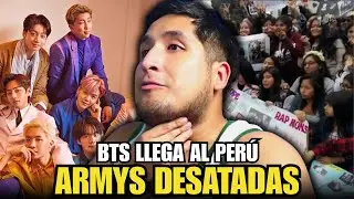 🔥BTS LLEGA AL PERÚ 🇵🇪 | FANODRIC REACCIONA A LA LOCURA DE LAS ARMYS 😳