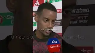 Alexander Isak talking about his chances with Liverpool